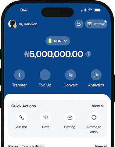 App Dashboard Mockup